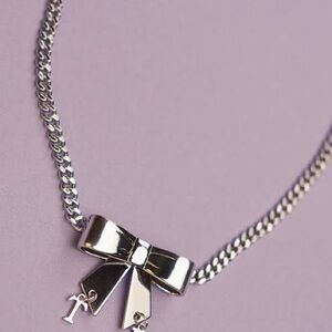 Teddy Fresh Silver Bow Necklace